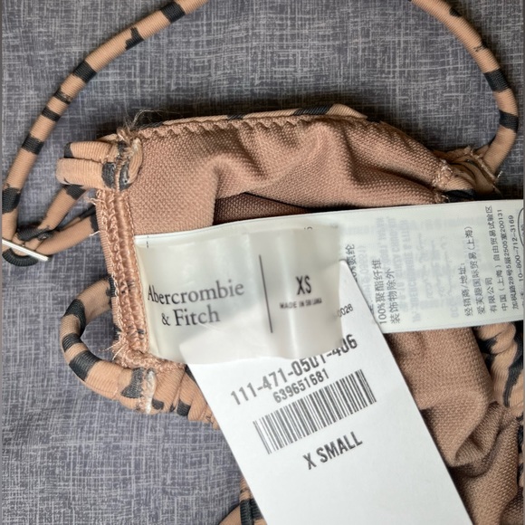 Abercrombie Zebra Print Keyhole Bikini Top 🤍 NWT - Picture 3 of 5